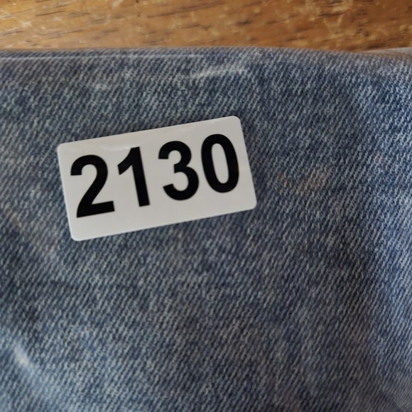 Spanx Kick Flare Jeans Womens Small Blue Denim Pull On Wide Leg Cropped - Picture 16 of 16